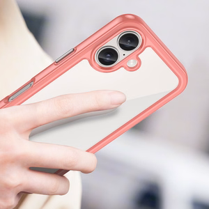 Outer Space viedtālruņa apvalks ar gēla rāmi iPhone 16 Plus - sarkans