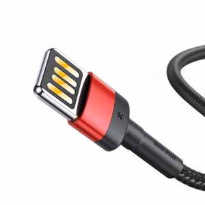 Baseus Cafule Divpusējs USB Lightning kabelis 2,4A 1m (melns+sarkans)