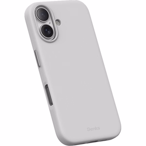 Benks magnētiskais Vita Pro silikona viedtālruņa apvalks Iphone 16, pelēks