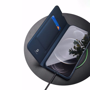 DUX DUCIS Skin Pro grāmatas stila apvalks iPhone 13 Pro melns (m)