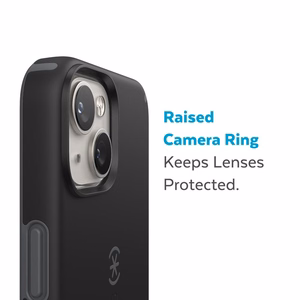 Speck CandyShell Pro + MagSafe vāciņš ierīcei iPhone 14 Plus, ar Microban pretmikrobu aizsardzību, “Black / Slate Grey” krāsu kombinācija