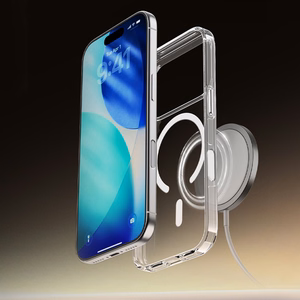 Rock Crystal Shield Series Magnetic Case for Iphone 17 Air transparent