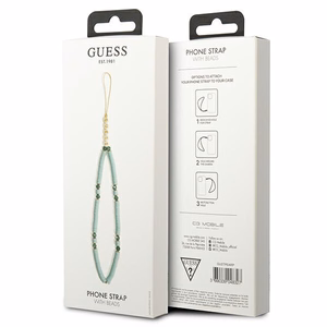 Guess kulons GUSTPEARP telefona siksniņa zila Heishi Beads