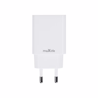 Maxlife MXTC-13-20C PD QC lādētājs 1x USB-C 20W balts