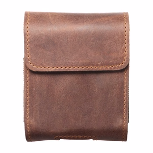 ROYAL Crazy Horse universal horizontal leather belt holster size V for SAMSUNG FLIP 1 / 2 / 3 / 4 / HUAWEI P50 Pocket / MOTOROLA RAZR 5G brown