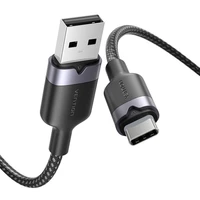 USB 2.0 A uz USB-C 3A kabelis Vention CTNBH 2M (melns)
