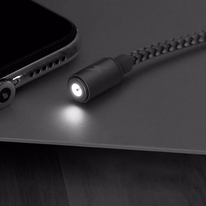 USB kabelis Remax RC-095i brūns Lightning 100cm (ar noņemamu magnētisko savienotāju)