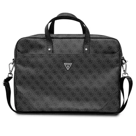 Guess Saffiano 4G Triangle Logo soma 16'' klēpjdatoram - melna