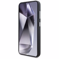 Karl Lagerfeld Saffiano Pilnībā Apvīts Pagarināts Metāla Logotips Magnētiskais viedtālruņa apvalks Samsung Galaxy S25 - melns