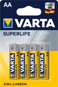 VARTA cinka baterija R6 (AA) Superlife 4 gab.