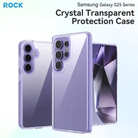 Rock Crystal Transparent Series Magnētiskais viedtālruņa apvalks Samsung Galaxy S25 skaidrs
