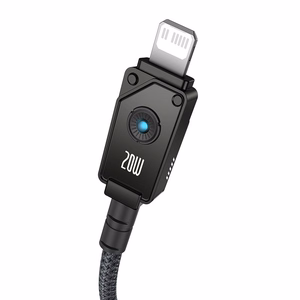 Baseus Unbreakable USB-C uz Lightning kabelis 1 m, 20W, melns