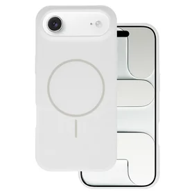Magsafe Slim Silicone maciņš iPhone 17 Air balts