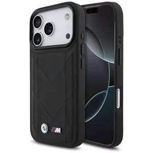BMW M Quilted Logo MagSafe Чехол для iPhone 17 Pro - чёрный