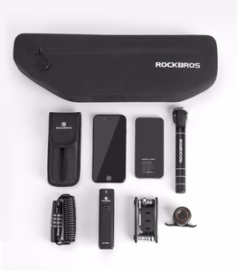 Rockbros AS-043 Velcro velosipēda soma, 3l - melna
