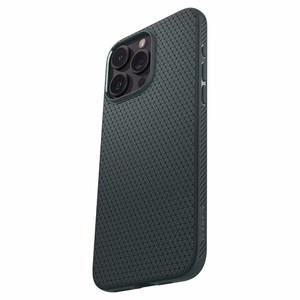 Spigen Liquid Air iPhone 15 Pro Max viedtālruņa apvalks - tumši zaļš