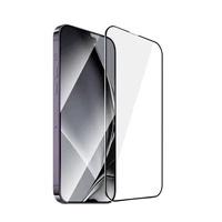 Aizsargstikls ar metāla rāmi iPhone 14 Pro Max 6,7" melns rāmis