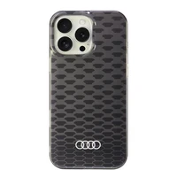 Audi IML Izšuvuma raksts Magnētiskais iPhone 16 Pro Max 6.9" melns/melns cietais apvalks AU-IMLMIP16PM-Q5/D3-BK