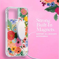 Rifle Paper Clear MagSafe - maciņš iPhone 14 Plus (Garden Party Blush)