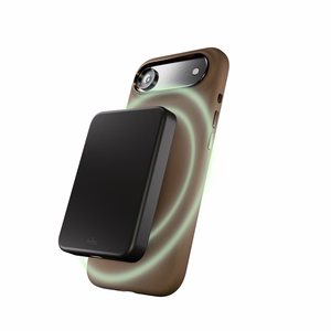 Pure Icon Magnētiskais Pro šķidra silikona viedtālruņa apvalks iPhone 17 Air, MagSafe saderīgs, ar kameras aizsardzību un alumīnija pogām - brūns