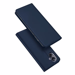 Dux Ducis Skin Pro viedtālruņa apvalks Realme 10 Pro+ ar atveramu vāciņu, maku ar kartēm un statīvu - zilais
