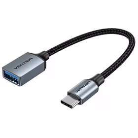 Vention USB 3.0 C Male to A Female OTG Cable 0.15M pelēks Aluminum Alloy Type