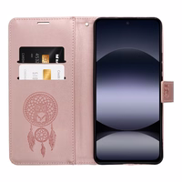 MEZZO Grāmatiņa maciņš for XIAOMI Redmi Note 15 PRO 5G dreamcatcher rozā zelta