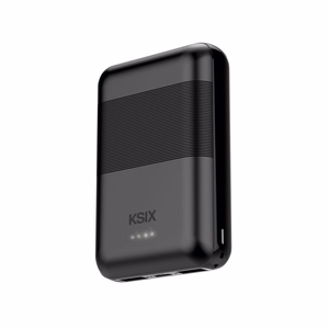 Ksix внешний аккумулятор Mini 10000mAh 10W + кабель USB-A USB-C черный