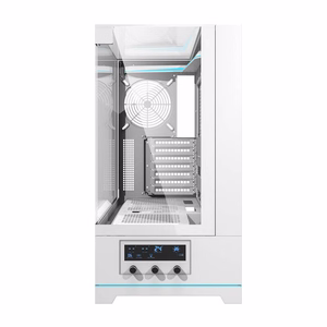 Darkflash DY450 datora korpuss bez ventilatoriem (balts)