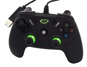 Esperanza EGG110K spēļu kontrolieris Gamepad PC, Playstation 3 analogais / digitālais USB 2.0 melns