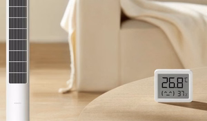 Xiaomi Smart Temperature and Humidity Monitor 3 Mini QBH4312GL – kompakts temperatūras un mitruma monitors, balts