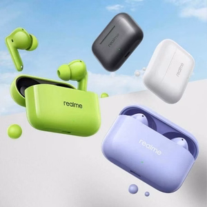 Bezvadu austiņas Realme Buds T200 violetas