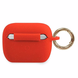 Guess GUACAPSILGLRE AirPods Pro cover sarkans/sarkans Silicone Glitter