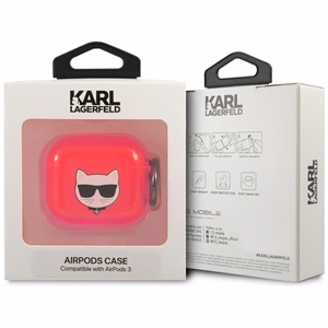Karl Lagerfeld Choupette Case for AirPods 3 - Pink