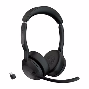 Jabra 25599-999-899 austiņu komplekts/klausule bezvadu galvas lencis birojam/zvanu centram Bluetooth ar uzlādes statīvu melns
