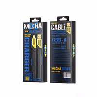 WEKOME WDC-190 Mecha Series - USB-A to Lightning Fast Charging Connection kabelis 1 m (dzeltens)