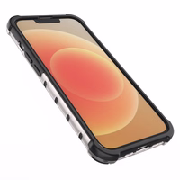 Šūnveida raksta viedtālruņa apvalks iPhone 14 bruņots hibrīda melns