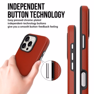 Perfectionists Trīsstūra mag koferis iPhone 13 Pro sarkans