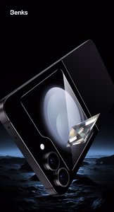 Benks Warrior HD rūdīts stikls priekš Samsung Galaxy Z Flip 6, melns
