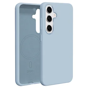 Etteri Silikona Mag maciņš for Samsung Galaxy S25 gaiši zils