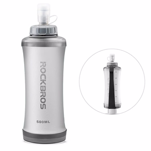 Rockbros 350017001 mīkstā skriešanas pudele, 500 ml – balta