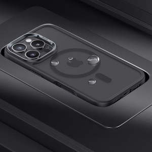 Benks Magnētiskais Mist apvalks ar metāla rāmi iPhone 16 pelēks