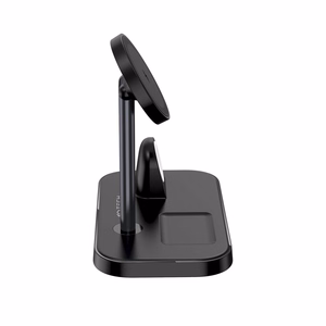 Tech-Protect QI15W-A22 MagSafe indukcijas lādētājs ar 3in1 MagSafe statīvu viedtālrunim / Apple Watch / AirPods - melns