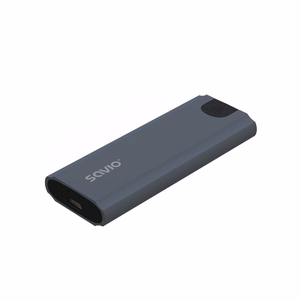Savio M.2 SSD NVMe ārējā diska korpuss, USB-C 3.1, AK-67, pelēks
