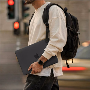Tech-Protect Softshell maciņš priekš MacBook Neo 13" 2026 - matēti melns