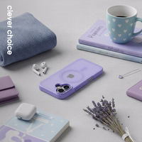 Crong Hybrid Matte Magnetic - MagSafe iPhone 17 maciņš (Lavender)