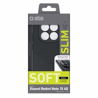 SBS Instinct korpuss priekš Xiaomi Redmi Note 15 4G - Black