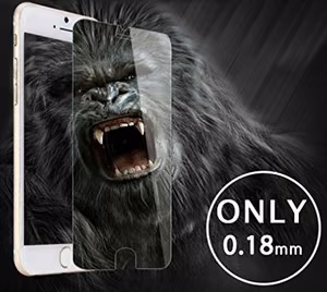 Screen protection glass "Gorilla 0.18mm" Apple iPhone 14 Pro melns bulk