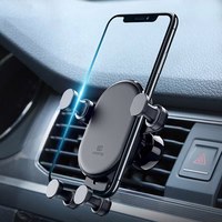 Crong Gravity Auto-Lock Car turētājs – Gravity car turētājs 4.7”-6.5” phones (melns)