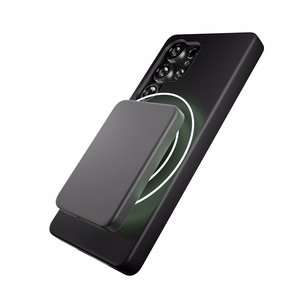 Puro Icon Mag silikona viedtālruņa apvalks ar MagSafe Samsung Galaxy S25 Ultra - melns